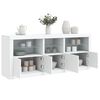 vidaXL Credenza con Luci LED Bianca 162x37x67 cm
