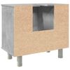 vidaXL Mobile da Bagno Grigio Cemento 60x32x53,5 cm Legno Multistrato