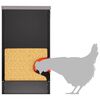 vidaXL Feeder per pollo 2 pcs Nero 60,5 x 29 x 51 cm
