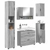 vidaXL Set di mobili per il bagno con cassetto 5 pcs Grigio sonoma