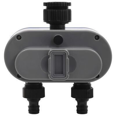 vidaXL Timer Digitale Irrigazione a Doppia Uscita e Sensore Pioggia