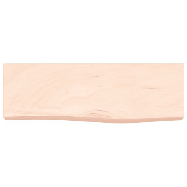 vidaXL Ripiano a Parete 60x20x6 cm Legno Massello Rovere Non Trattato