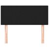 vidaXL Testiera Nera 80x5x78/88 cm in Tessuto