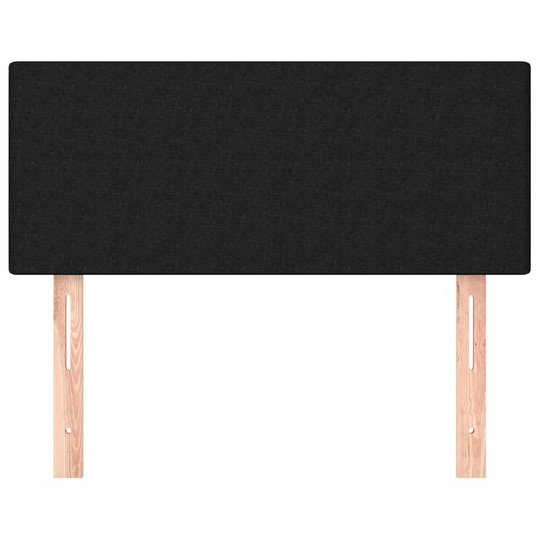vidaXL Testiera Nera 80x5x78/88 cm in Tessuto