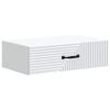 vidaXL Tavolino da Parete Laterale Bianco 59 x 34,5 x 17 cm