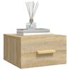 vidaXL Comodini a Muro 2 pz Rovere Sonoma 35x35x20 cm