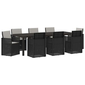 vidaXL Set da Pranzo per Giardino 9 pz Antracite e Grigio chiaro PP