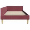 vidaXL Cornice del letto ad angolo Rosso Vino 90 x 190 cm Tessuto