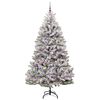 vidaXL Albero di Natale artificiale con 300 LED Verde e Bianco 210 cm
