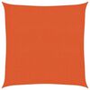 vidaXL Vela Parasole 160 g/m&sup2; Arancione 2,5x2,5 m in HDPE