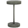 vidaXL Set Bar da Giardino 3 pz con Cuscini in Polyrattan Grigio