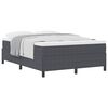vidaXL Letto a molle Grigio Scuro 140 x 200 cm Tessuto in Cords