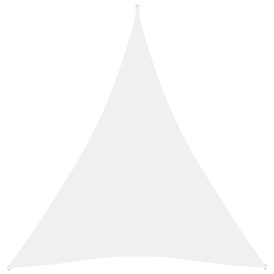 vidaXL Parasole a Vela Oxford Triangolare 3x4x4 m Bianco