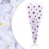 vidaXL Albero di Natale artificiale Bianco 120 cm PVC e Acciaio