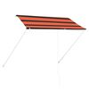 vidaXL Tenda da Sole Retrattile 250x150 cm Arancione e Marrone