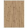 vidaXL Struttura letto con contenitore Rovere artigianale 135 x 190 cm