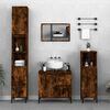 vidaXL Armadietto Bagno Rovere Fumo 65x33x60 cm in Legno Multistrato