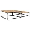 vidaXL Tavolino da salotto 2 pcs Rovere artigianale 80 x 80 x 35 cm