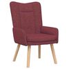vidaXL poltrona Rosso Vino 63 x 67 x 94 cm Tessuto e compensato