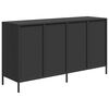 vidaXL Credenza Nera 135x39x73,5 cm in Acciaio Laminato a Freddo