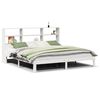 vidaXL Giroletto con Libreria senza Materasso 180x200 cm in Legno Pino