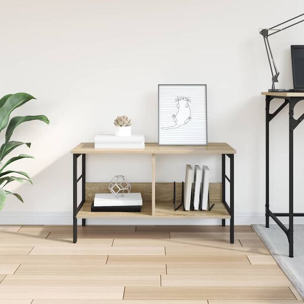 vidaXL Libreria Rovere Sonoma 82 x 32 x 47 cm Legno multistrato