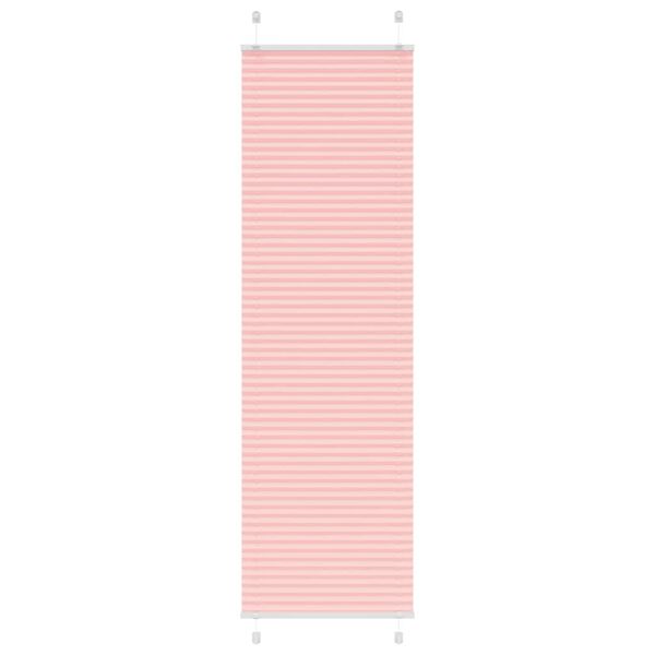 vidaXL Tenda Plissettata Rosa 60x200 cm Larghezza Tessuto 59,4 cm