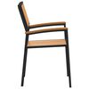 vidaXL Sedia da Giardino 4 pcs Marrone 56 x 57 x 87cm