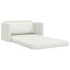 vidaXL Divano letto 110cm Bianco Pelle Artificiale