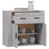vidaXL Credenza Grigio Sonoma 80x33x70 cm in Legno Multistrato