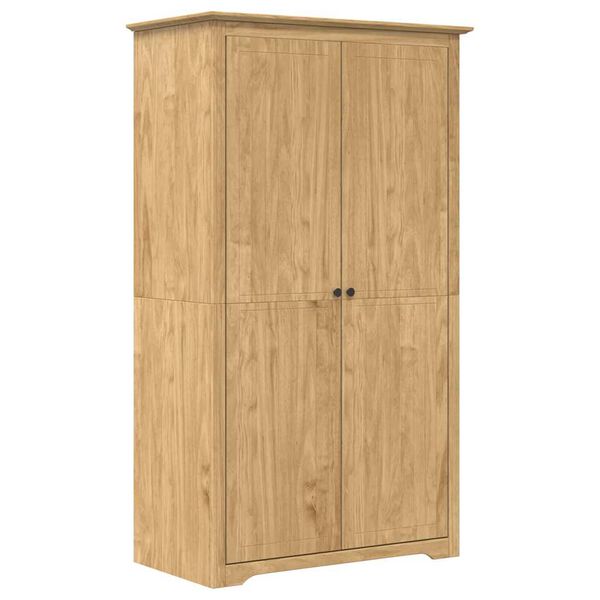 vidaXL Guardaroba con porta BODO Marrone miele 53,5 x 99 x 173 cm