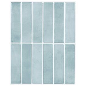 vidaXL Piastrella Rettangolare 10 pz Grigio Verde 29 x 23 x 0,08 cm