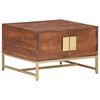 vidaXL Tavolino Salotto Marrone ambra 67x67x45cm Legno Massello Acacia