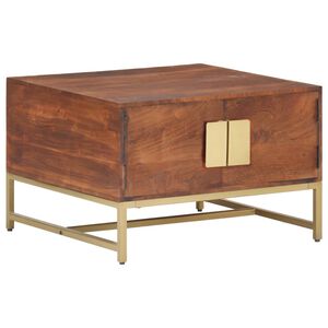 vidaXL Tavolino Salotto Marrone ambra 67x67x45cm Legno Massello Acacia