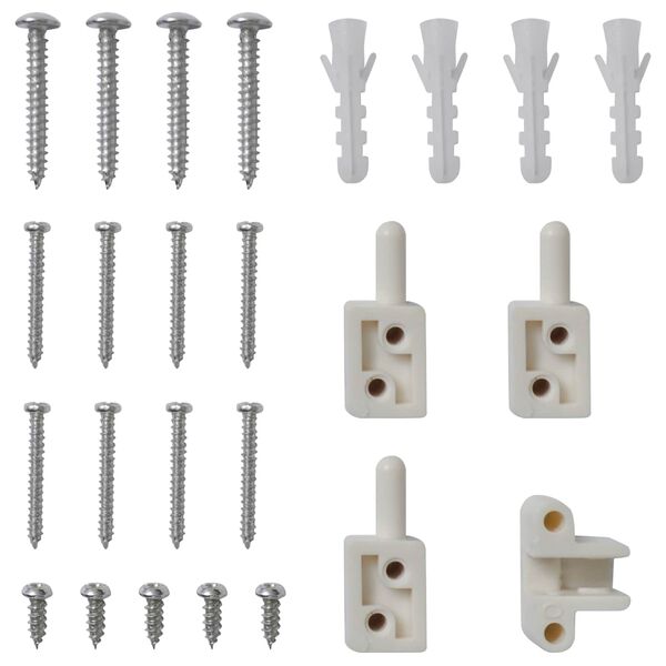 vidaXL Schermo Insetti a Battente Bianco e Nero 120 x 240 cm