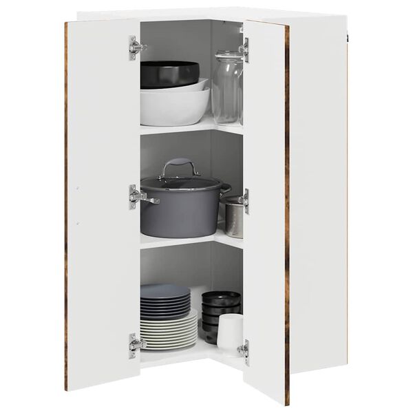 vidaXL Mobile da cucina Kalmar Rovere fum&eacute; 57 x 57 x 100 cm