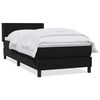 vidaXL Giroletto a Molle con Materasso Nero 80x210 cm Velluto