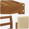vidaXL Set di divani da esterno con cuscino 6 pcs Naturale e Beige