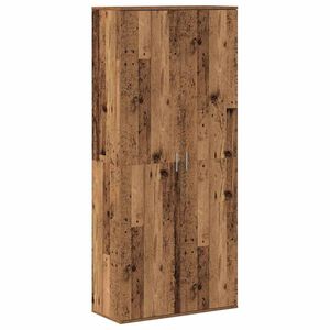 vidaXL Highboard Legno vecchio 80 x 35 x 180 cm Legno multistrato