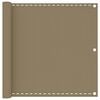 vidaXL Paravento da Balcone Grigio Talpa 90x600 cm in HDPE