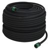 vidaXL Tubo di Irrigazione da Giardino Nero 0,6" 100 m in Gomma