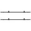 vidaXL Kit di Binari per Porte Scorrevoli 427 cm Acciaio Nero