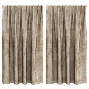 vidaXL Tende in Velluto 2 pz Champagne 140 x 140 cm Velluto
