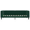 vidaXL Divano Letto con Letto Estraibile Verde Scuro 100x200cm Velluto