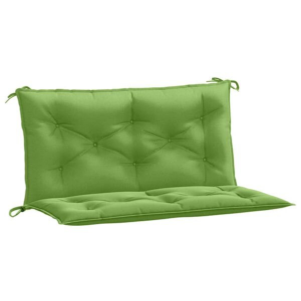 vidaXL Cuscini Panca Giardino 2pz Verde Mélange 100x50x7cm Tessuto