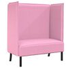 vidaXL Divano alto 101cm Rosa Tessuto