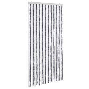 vidaXL Zanzariera Grigio e Bianco 100x220 cm Ciniglia