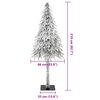 vidaXL Albero di Natale con 300 LED Bianco 210 cm PE e Acciaio