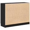 vidaXL Credenza Rovere Nero 90,5 x 30 x 70 cm Legno multistrato