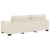 vidaXL Divano 2 pcs Beige Tessuto misto lino